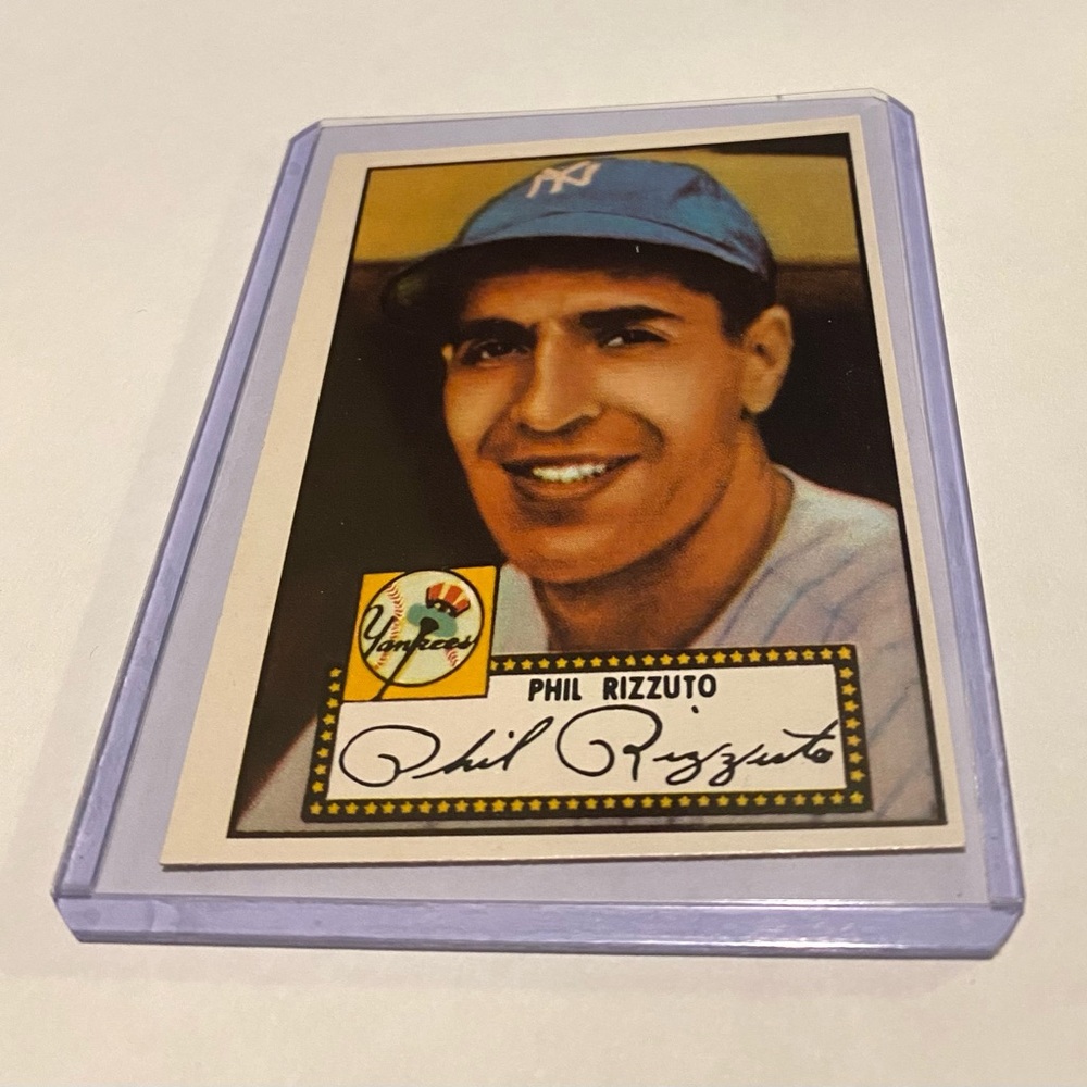 Phil Rizzuto 1983 Topps 1952 REPRINT Series Baseball Card Vintage # 11